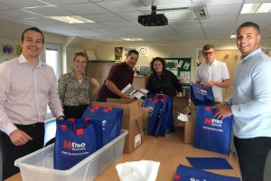 Ashridge Group stuffing goody bags