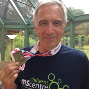 Paul with his medal