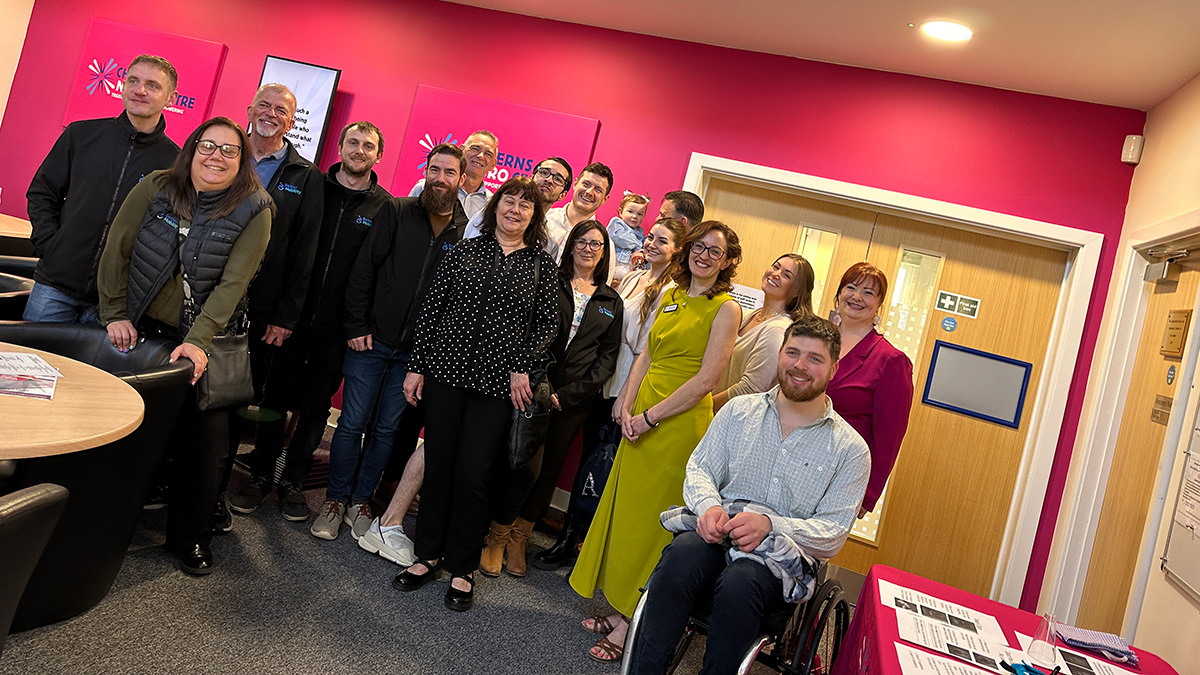  The team at Better Mobility at the Chilterns Neuro Centre with Richard and Stella.